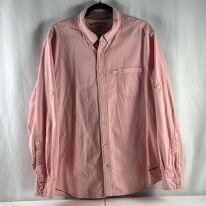 Margaritaville Shirt Mens XL Pink Button Down Long Sleeve Casual